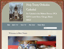Tablet Screenshot of holytrinitycathedral.net